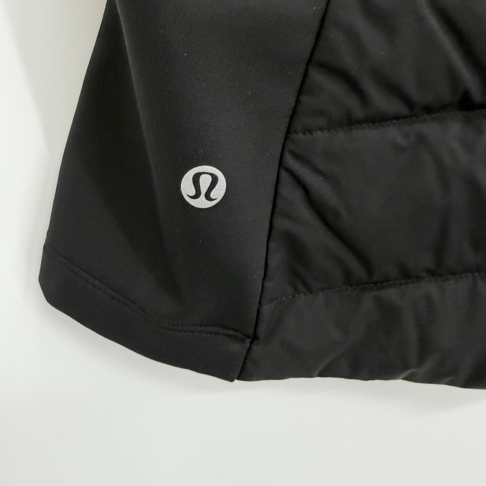 Lululemon Down For It All Vest Black Size 2 Running Puffer Quilted Vest - Picture 6 of 9